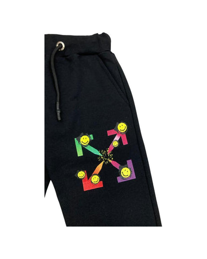 pantalone , Pantalone nero smile per bambino da 8anni a 16anni SLASH J3B560 - BabyBimbo 0-16, abbigliamento bambini