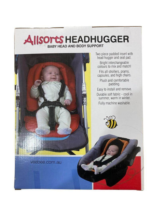 Riduttore morbido per ovetto, carrozzina, passeggino e seggiolone auto colore nero/beige VEE BEE Baby - OOPS by BabyBimbo 0-16