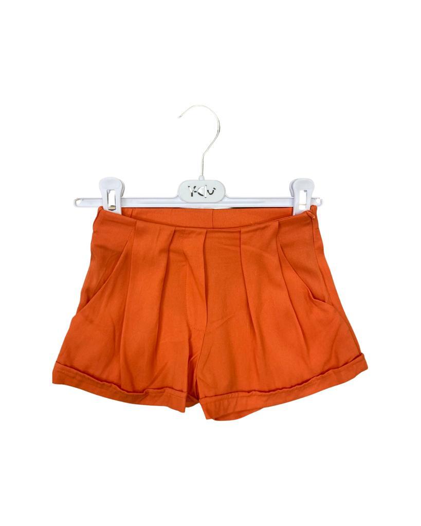 pantalone , Shorts  orange per bambina da 3anni a 7anni Y-Clu YB19526 - BabyBimbo 0-16, abbigliamento bambini