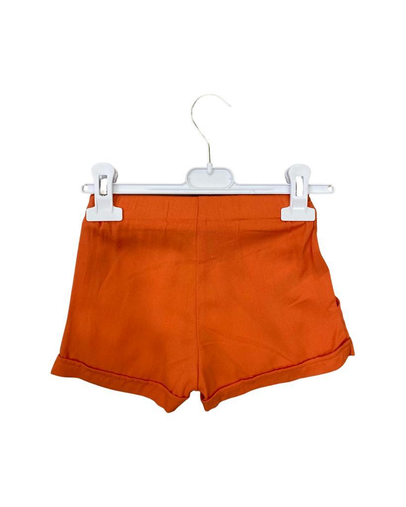 pantalone , Shorts  orange per bambina da 3anni a 7anni Y-Clu YB19526 - BabyBimbo 0-16, abbigliamento bambini