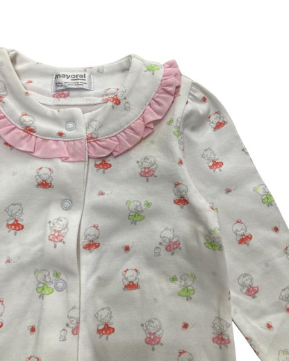 TUTINA , Tutina neonata primavera 4-6mesi per bambina bia/rosa MAYORAL 1750 - BabyBimbo 0-16, abbigliamento bambini