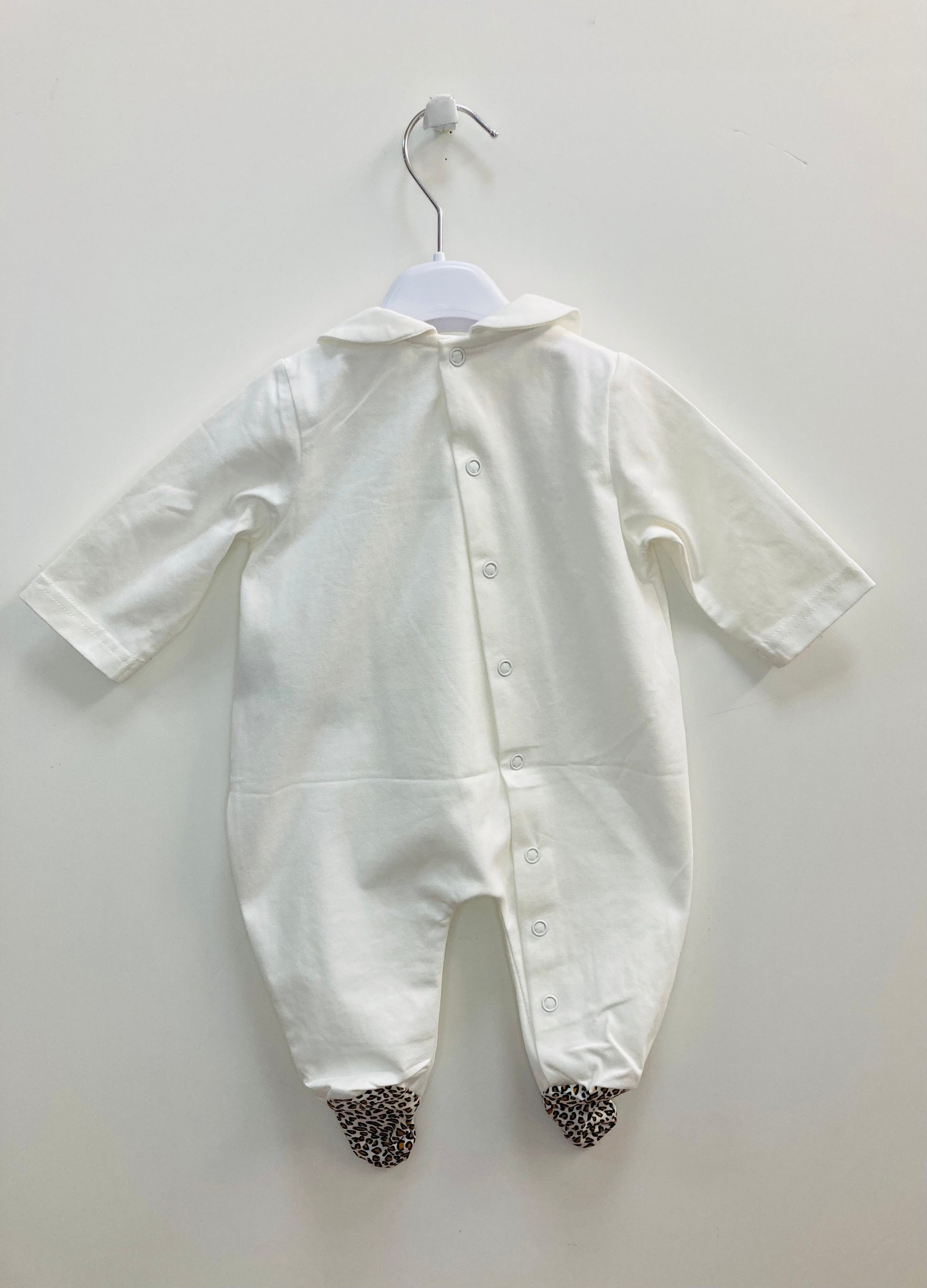 Tutina , Tutina neonata  primavera con applicazione Y-Clù YN17631 - BabyBimbo 0-16, abbigliamento bambini